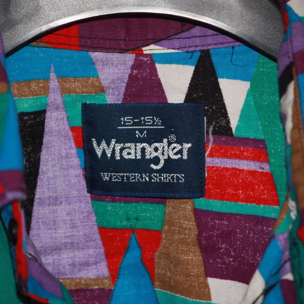Vintage Western Wrangler Button Down - Picture 3 of 4